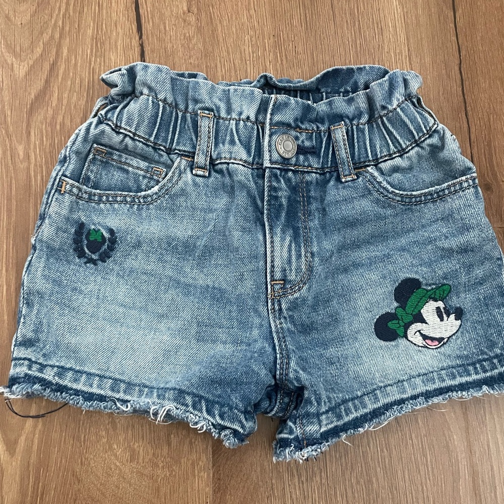 Baby GAP x Disney just like mom shorts with Mickey embroidery